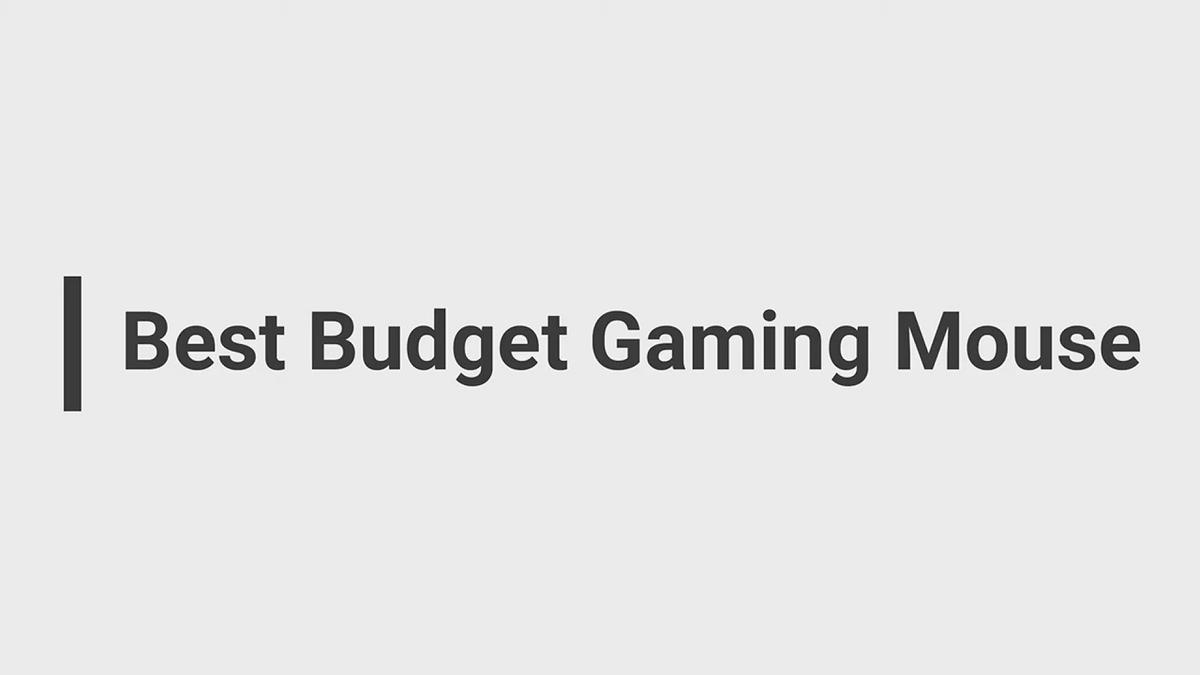 'Video thumbnail for Best Budget Gaming Mouse - be a Gamer'
