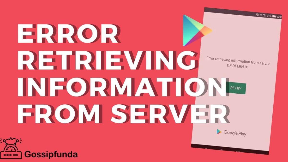 'Video thumbnail for Error retrieving information from server- Fix 100%'