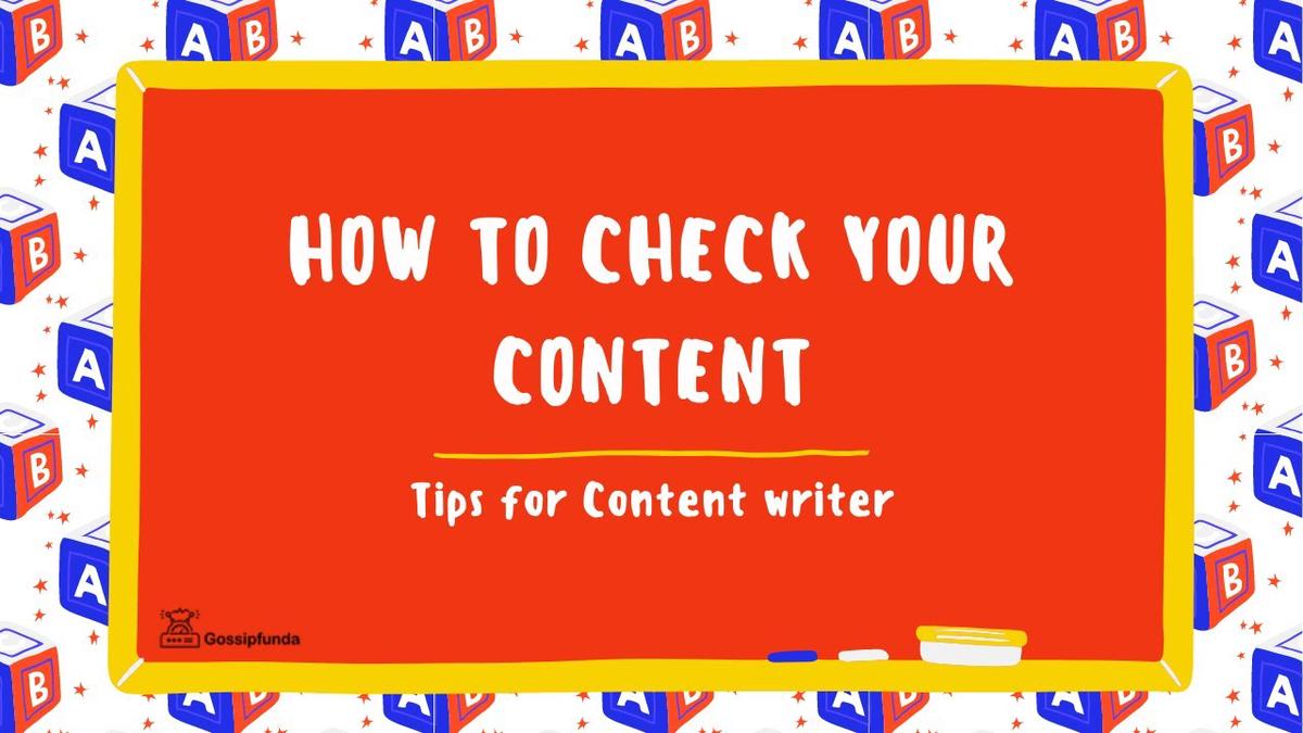 'Video thumbnail for How to check your content? | SEO friendly content writing | Tips for Content writer'