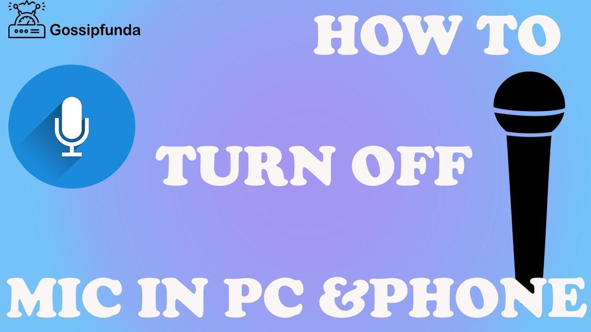'Video thumbnail for Turn off microphone in mobile or PC | Turn off mic'