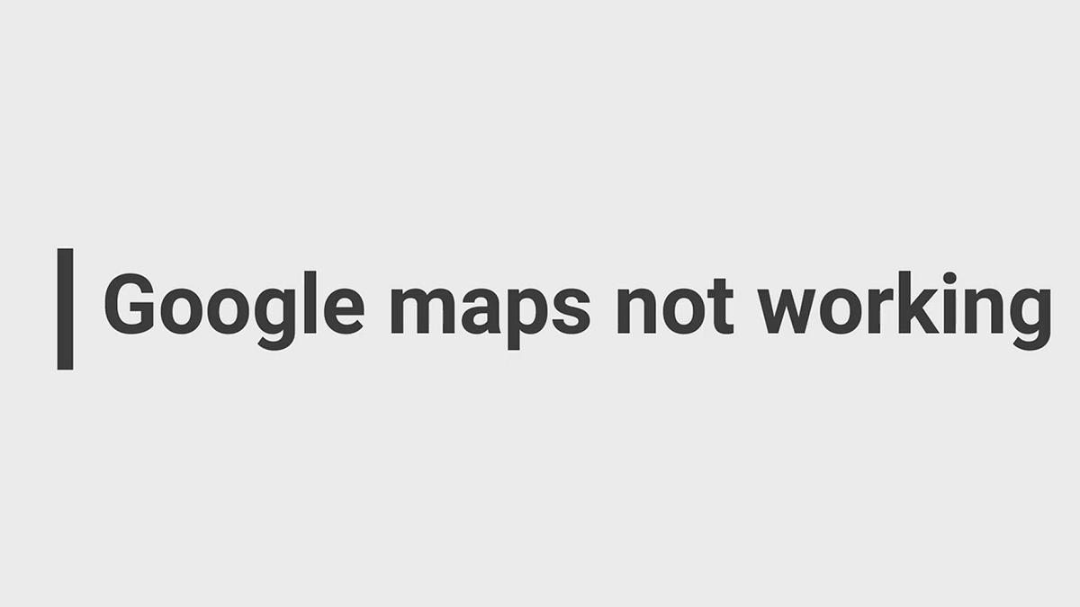 'Video thumbnail for Google maps not working- How to fix'