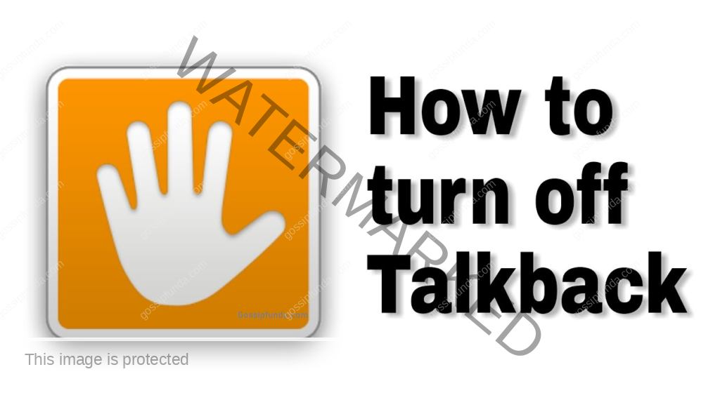 turn off talkback