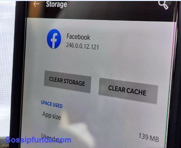 clear facebook cache