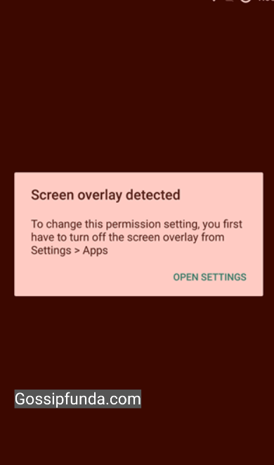 Screen Overlay Detected Samsung s and j series