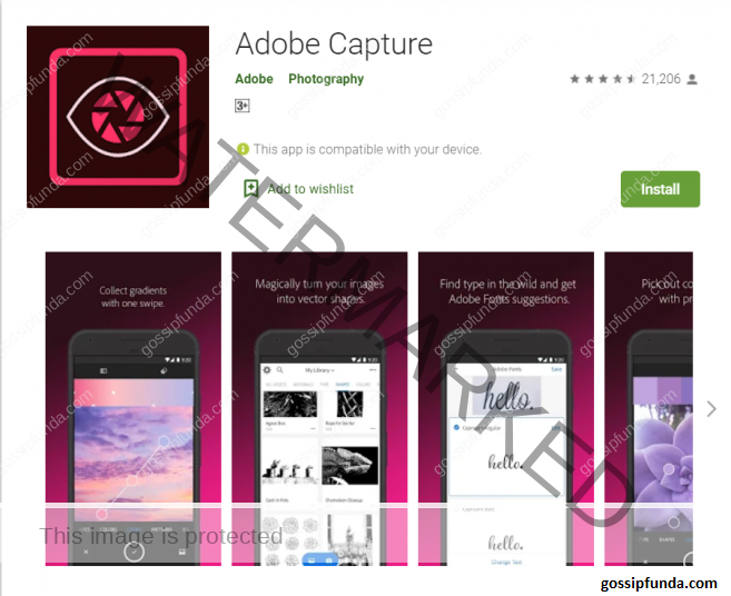 Adobe Capture for designs & vectors
