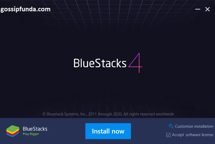 Installing BlueStacks part 1