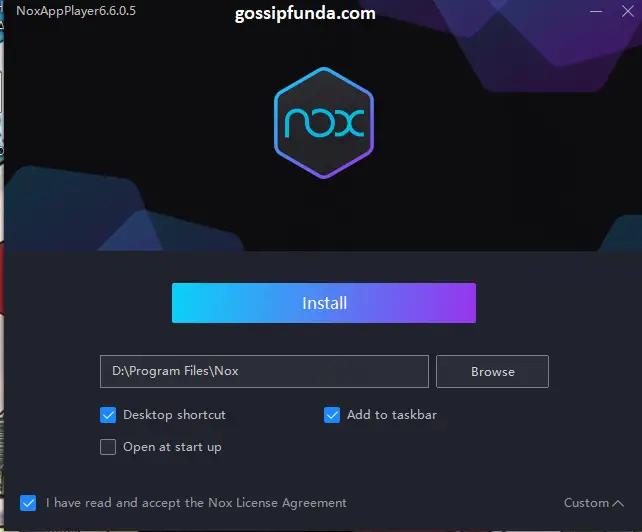 Installing NoxPlayer part 2