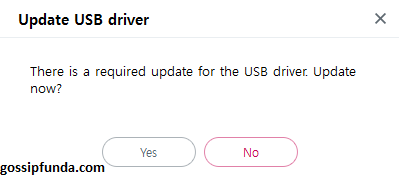 Updating USB driver