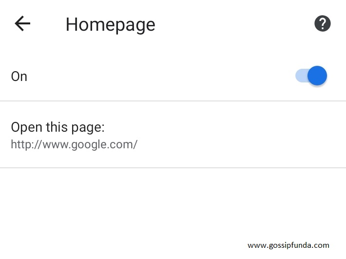 How to make google my homepage on Android
