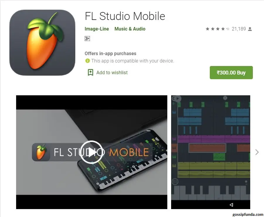 FL Studio available to download in play store