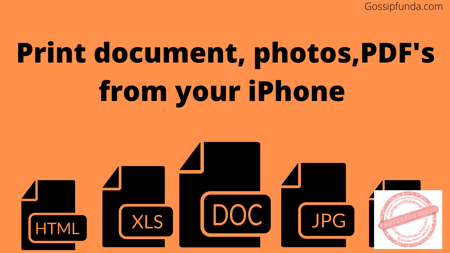 How to print from iPhone? have a look Gossipfunda Android