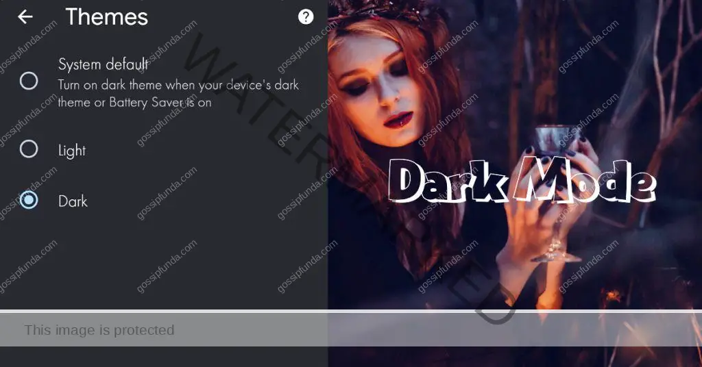 Chrome dark mode android