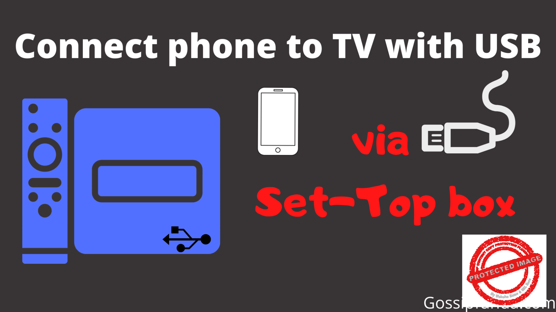 How to connect Phone to TV with USB? gossipfunda