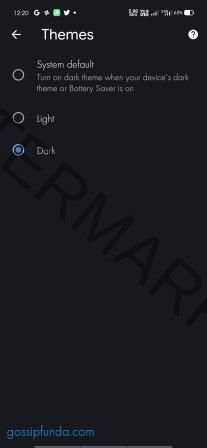 Enable-dark-mode-android