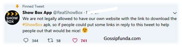 Showbox Illegal issues and Targeting members