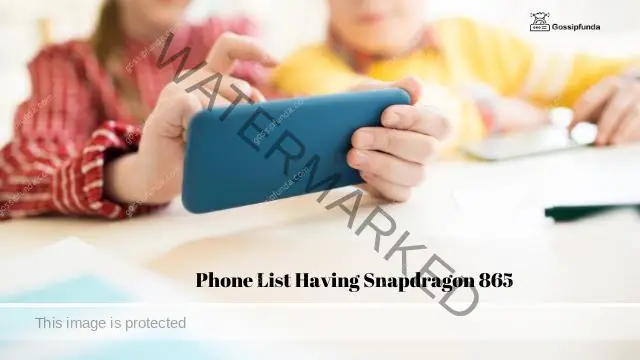 Phones Having Phone List Having Snapdragon 865