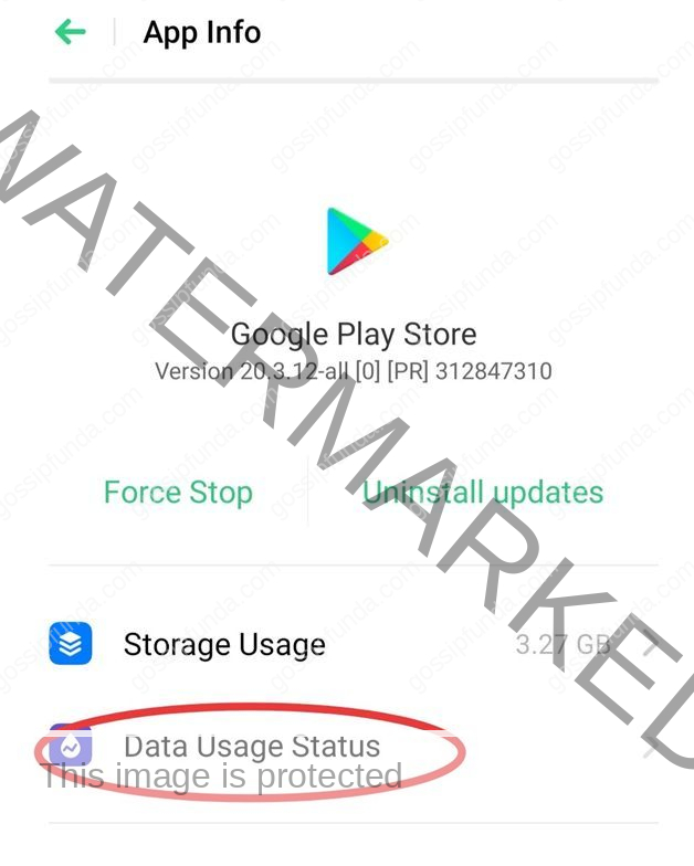 Data Usage Status