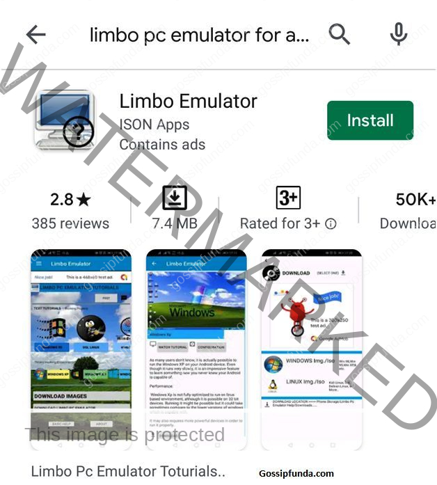 Limbo PC emulator