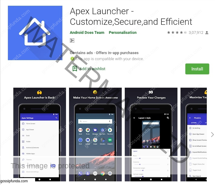 Apex Launcher for com.lge.launcher3