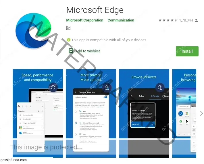 Microsoft Edge content://com.android.browser.home/