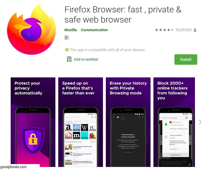 Firefox com.android.browser.home