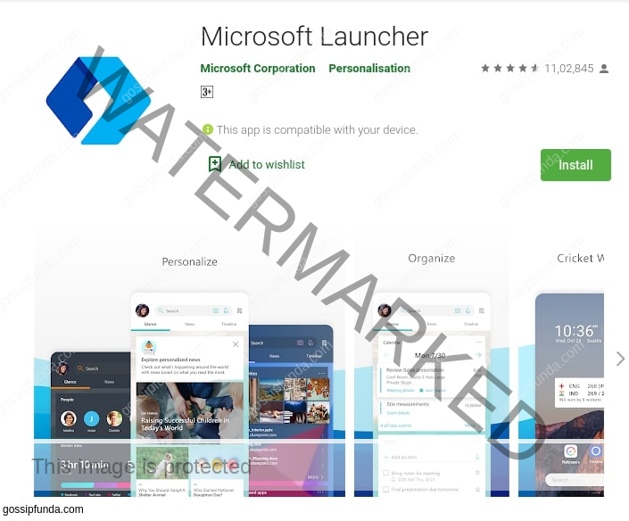 Microsoft Launcher for com.lge.launcher3 