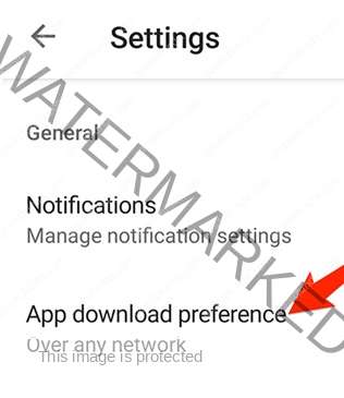 the App download preference
