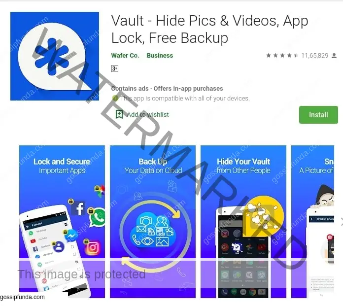Vault: Hide pics and videos app locks