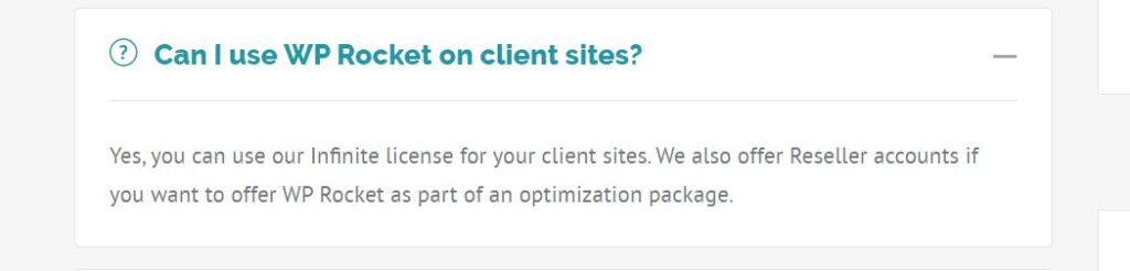 Can I use WP Rocket on client sites?