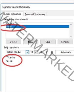 How to add two signature in outlook