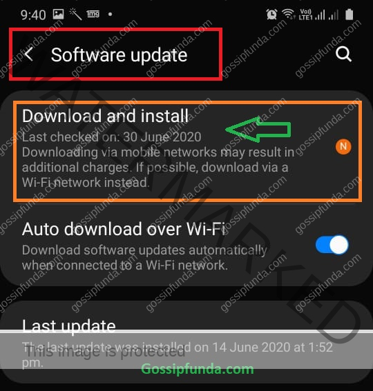 System Update or Software Update or Android Update