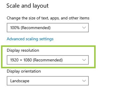 Display Resolution