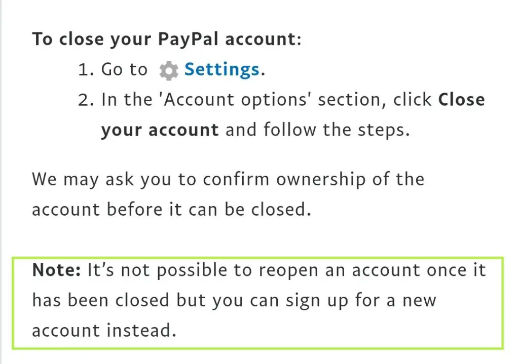 Can you recover the account after it’s removal