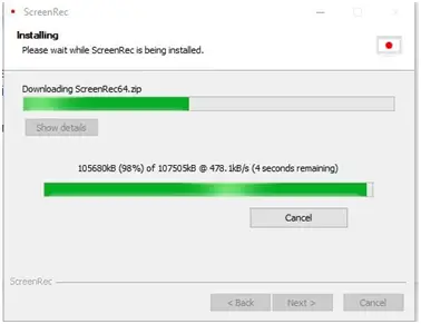 Download and install ScreenRec on your PC 