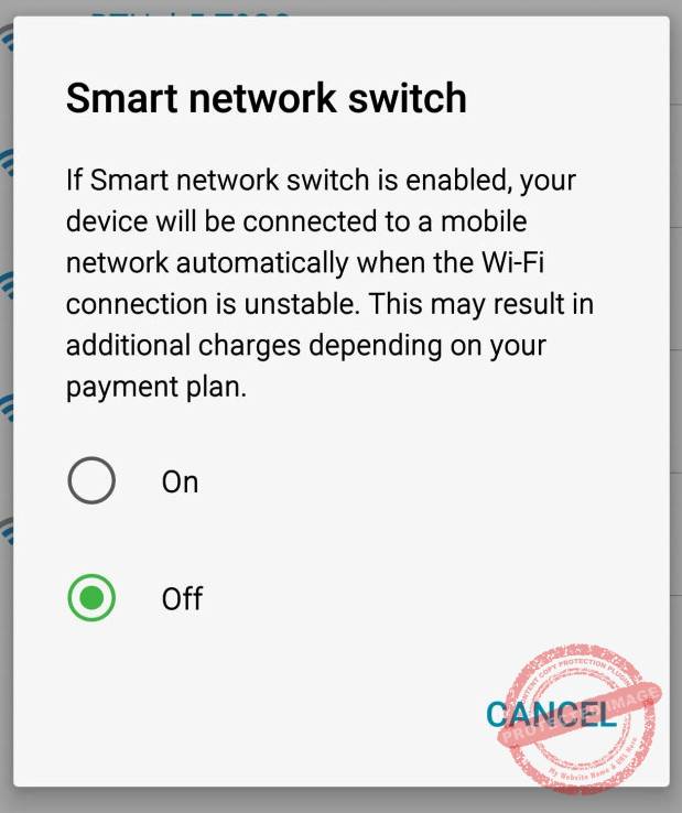 How to turn off smart network switch