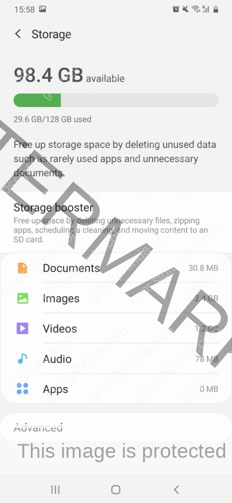 Android Task Manager Storage