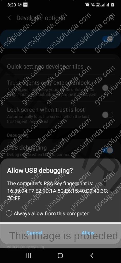 USB debugging should be on. And allow it