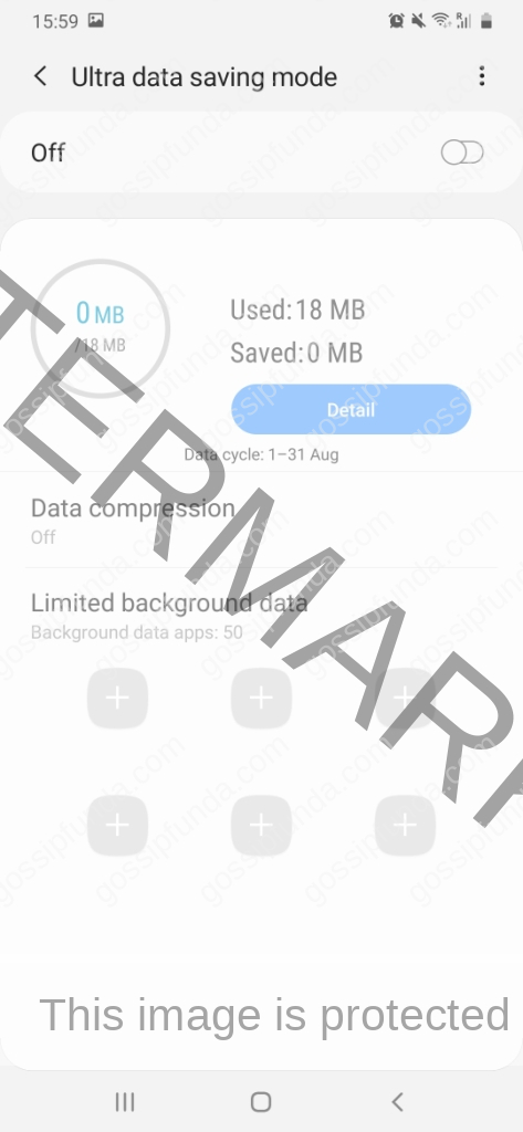 Ultra data saving mode