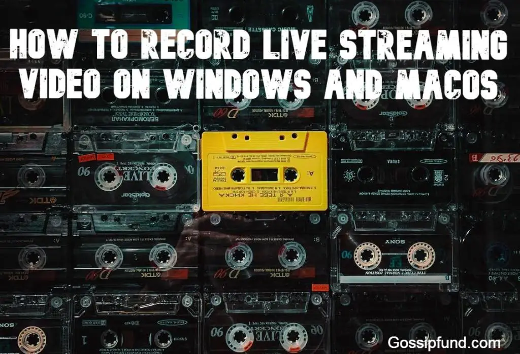 Why you want to record a live streaming video?