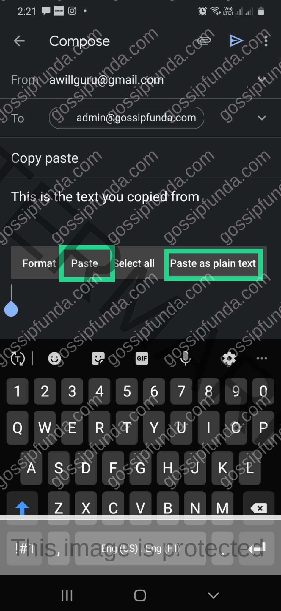 cannot copy and paste text in android