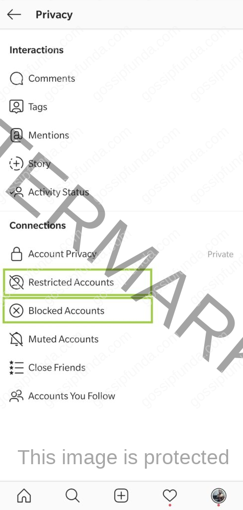 Restricted Accounts
