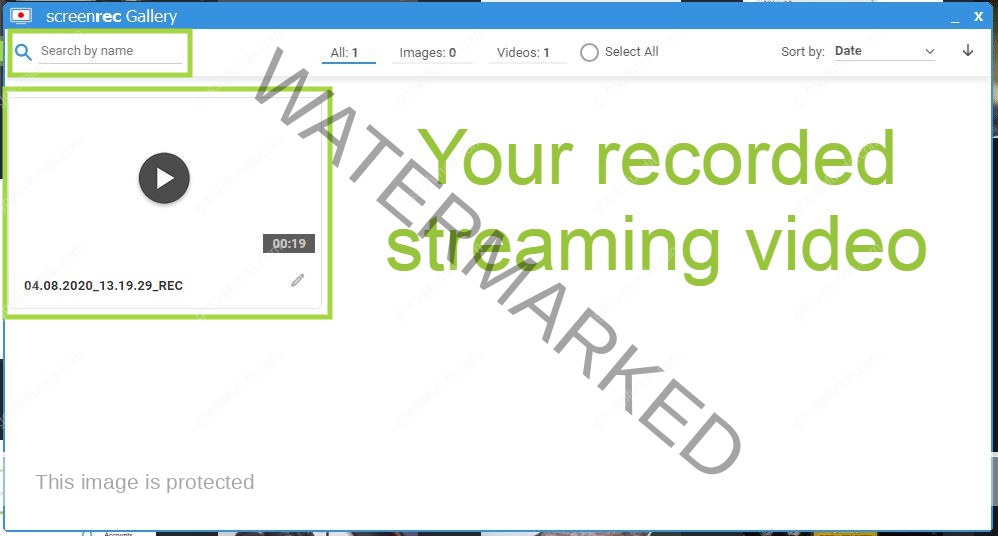 How to record streaming video