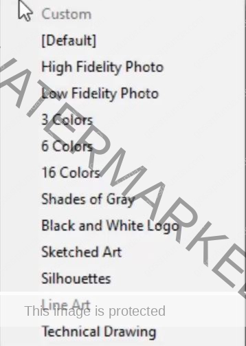 Image Trace options
