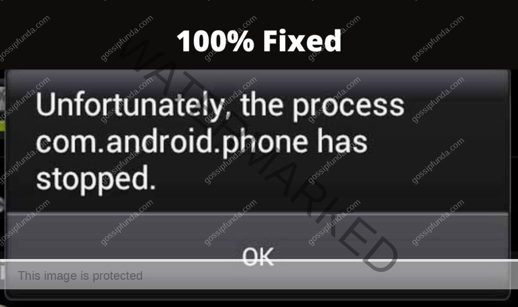 com.android.phone has stopped