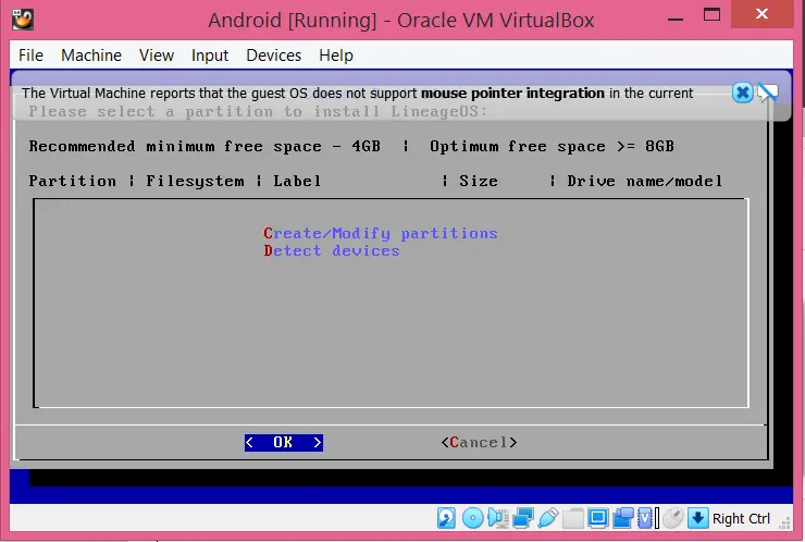 Create\Modify partitions