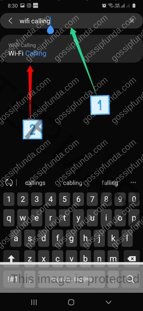WiFi calling feature