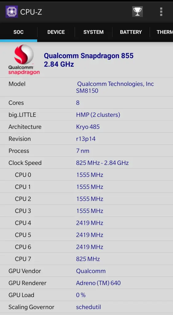 about your processor