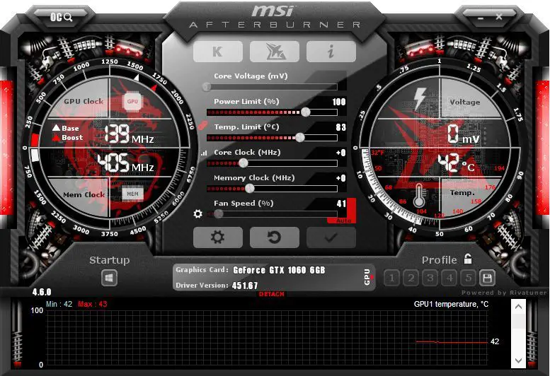 Selecting the overclocking GPU tool