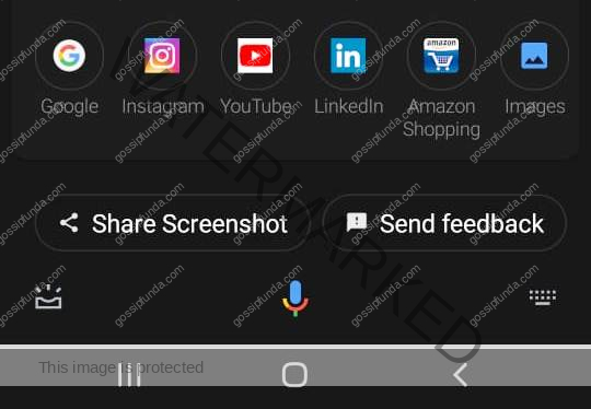 Tap Share Screenshot Button