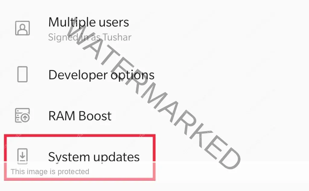 System updates for Error code -505 Google Play Store